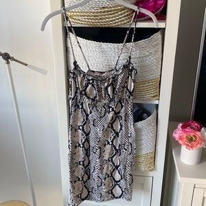UO Snakeskin Bodycon Dress